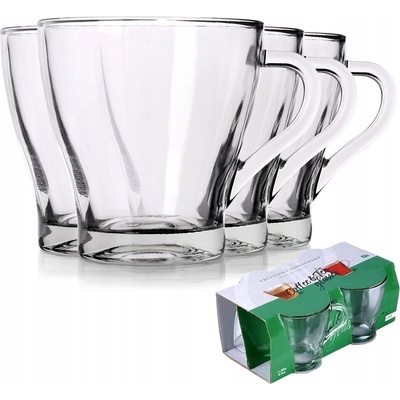 Excellent Houseware Poháre na kávu a čaj 4 x 280 ml