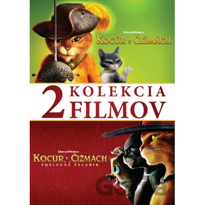Kocúr v čižmách kolekcia 1.+2. DVD