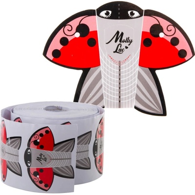 Molly Lac Šablony na nechty lady bug 500 ks