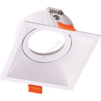 MILAGRO Лампа за вграждане EYE 1xGU10/25W/230V квадратна бяла (MI1863)