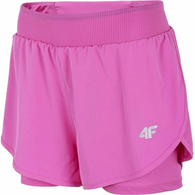 4F dámské sportovní šortky SKDF010 růžová