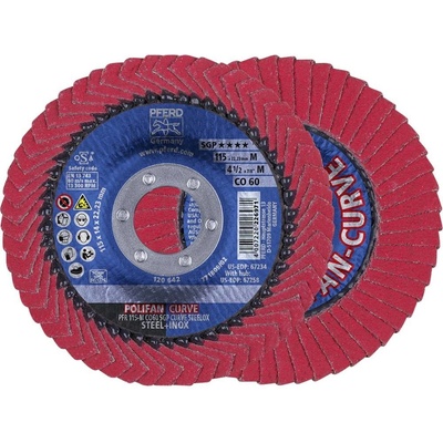 Pferd Vejárovitý brúsny kotúč 115 x 22.23 mm 67689036 10 ks