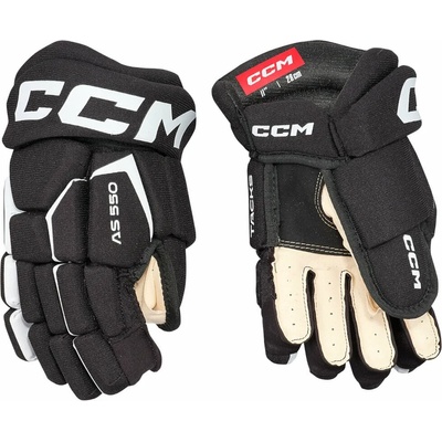 CCM Tacks AS 580 JR 11 Black/White Ръкавици за хокей