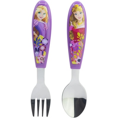 Stor Метални прибори Stor - Princess Courageous Heart, 2 броя (82018)