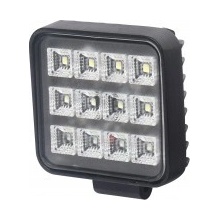 LED pracovní světlomet 12LED 12W čtverec 12/24 V s vypínačem