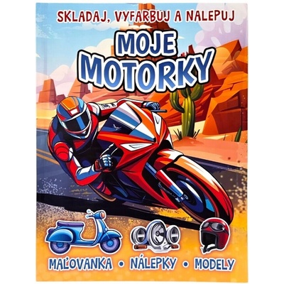 Moje motorky maľovanka, nálepky, modely