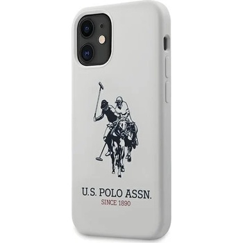 U. S. Polo Assn Калъф за телефон US Polo Silicone Collection за iPhone 12 Mini, бял (KXG0016505)