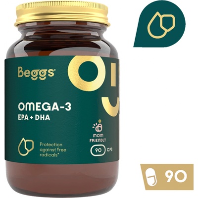 Beggs Omega-3, EPA+DHA 90 kapslí