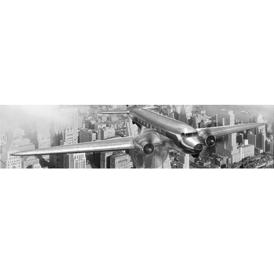 KI260-039 Samolepící fototapeta do kuchyně Airplane 260 x 60 cm