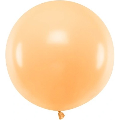 Party Deco Голям Латексов Балон, Пастел, Праскова, 60см