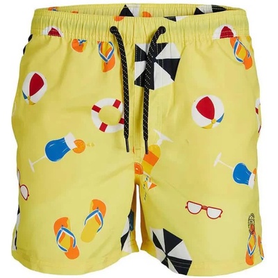 JACK & JONES Бански гащета Jack & jones Big Prints swimming shorts - Yellow (Yellow)