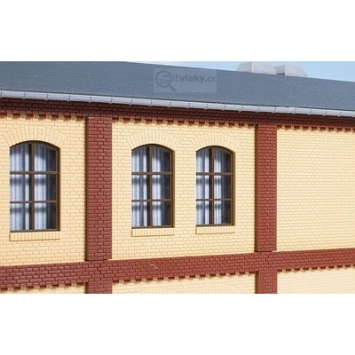 Auhagen H0 Sloupy nadzemního podlaží a cihlové vlysy červené 80416