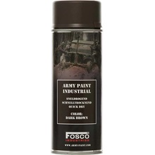 FOSCO Barva ARMY ve spreji 400 ml TMAVĚ HNĚDÁ (DARK BROWN)