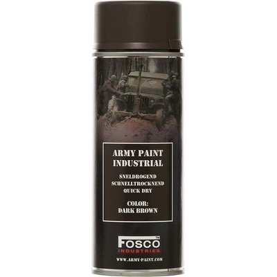 FOSCO Barva ARMY ve spreji 400 ml TMAVĚ HNĚDÁ (DARK BROWN)