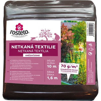 Neotex netkaná textilie Rosteto hnědočerná 1,6 x 10 m 70 g/m² – Zboží Dáma