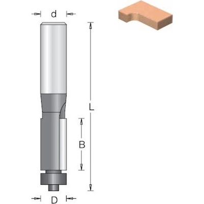 DIMAR Fréza stopková 12.7x25.4 - 1010105