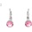 Swarovski Elements náušnice 2 209 rose