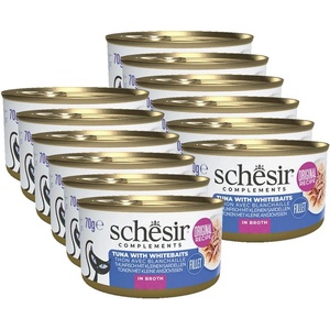 Schesir Счесир кот тон на с аншоа в бульон 12 x 70 г