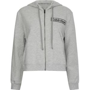 Calvin Klein Суичър Calvin Klein Long Sleeve Zip Hoodie - Grey Marl