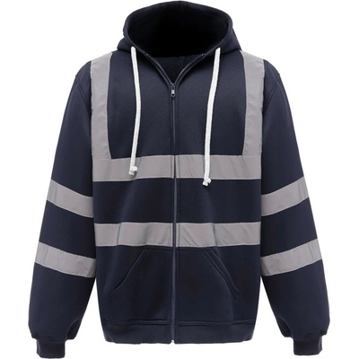 Yoko reflexná mikina na zips HVK07 Navy