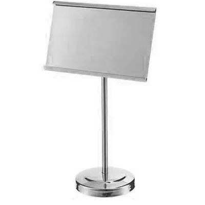 Horecano SERVING UTENCILS-Информационна табелка за блок маса 15.5х9х5.8cm SILVER (HC-931037) (01931037)