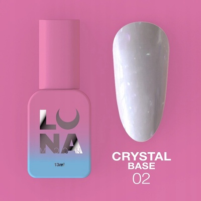 Hybridná báza LUNA Crystal 2 mliečno fialová s farebnými čiastočkami 13 ml