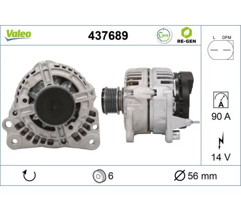 Alternátor VALEO 437689