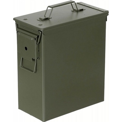 MFH Box na muníciu US PA 60, kovový, 30,5×15,4x34 cm farba oliv