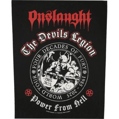 velká nášivka ONSLAUGHT - THE DEVILS LEGION - RAZAMATAZ - BP1317