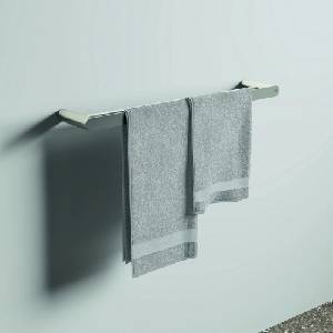 Ideal Standard Двойна поставка за кърпи Ideal Standard Atelier Conca, сребриста, Silver Storm 60 см (T4501GN)