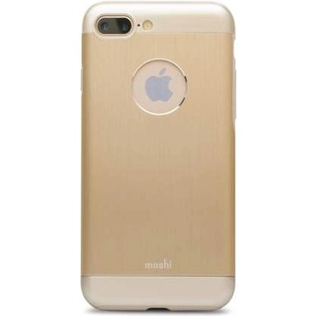 Moshi iGlaze Armour - удароустойчив алуминиев кейс за iPhone 8 Plus, iPhone 7 Plus (златист)