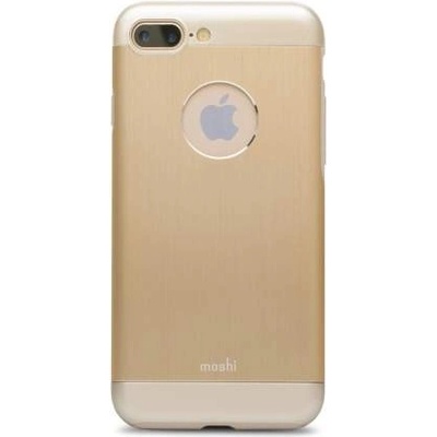 Moshi iGlaze Armour - удароустойчив алуминиев кейс за iPhone 8 Plus, iPhone 7 Plus (златист)
