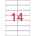 APLI Етикет, универсален, 105x42, 4 mm, APLI, 1400 етикета в опаковка 01277 (01277)