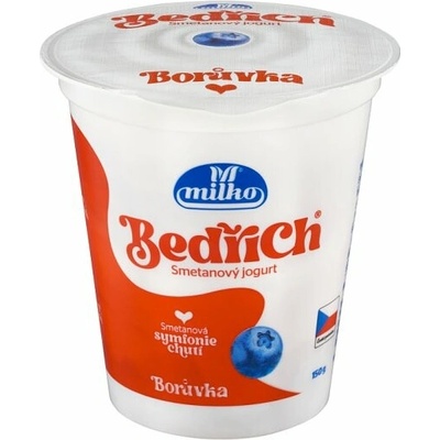 Milko Bedřich jogurt smotanový čučoriedkový 150 g