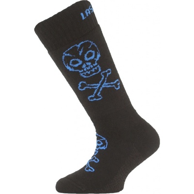 SJC dětské merino lyžařské ponožky černá