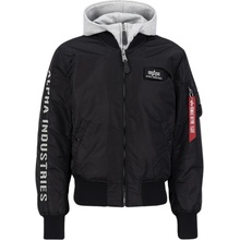 Alpha Industries zimná bunda MA-1 D-Tec SE black/grey čierna