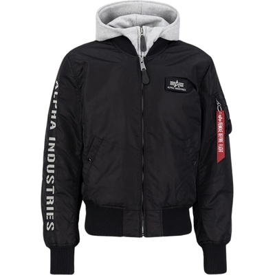 Alpha Industries zimná bunda MA-1 D-Tec SE black/grey čierna