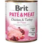 Brit Pate & Meat Puppy - Консерва за подрастващи кучета с Пиле и Пуешко 800 гр