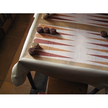 Backgammon - (drevený) Hra +: obrus (120x120cm)