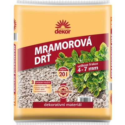 Forestina Drť mramorová DEKOR 4 7 mm 20 l – Zboží Dáma