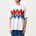 Missoni Тениска MISSONI Big Zig Zag T-Shirt - Wht/Org S01G9