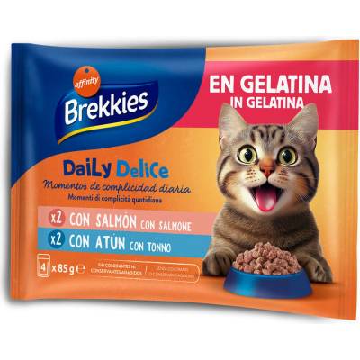 Brekkies Daily Delice 4 x kuracie a morčacie 85 g