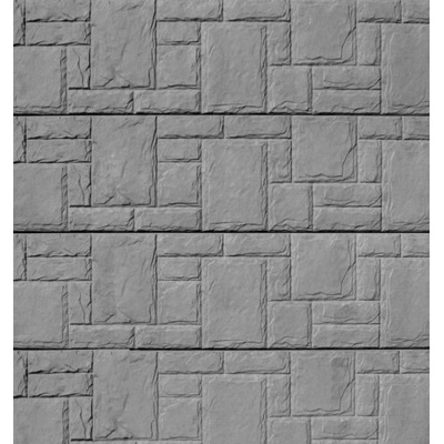 REMU Betonový plot - panel KÁMEN (50x200x4 cm) jednostr. přírodní