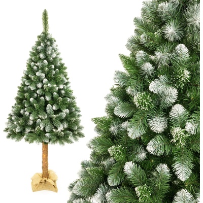 Umělý vánoční stromeček Borovice Diamantová na kmeni 220 cm ELMA PREMIUM