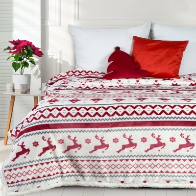 Eurofirany vánoční deka SCANDINAVIA VZOROVANÁ 150X200