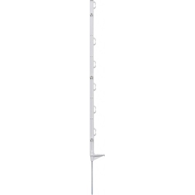 VNT electronics s.r.o. Plastový sloupek pro elektrický ohradník, délka 86 cm, 6 oček, bílá