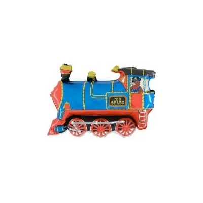 GRABO fóliový balónek MINI Mašinka modrá 14 35cm nafukovací