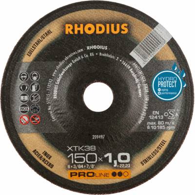 Rhodius rezný kotúč 150 x 1,0 x 22,23 mm 209497