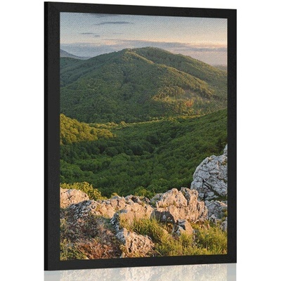 Plakát příroda zalitá sluncem - 30x45 black