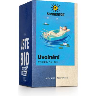 SONNENTOR Uvoľnenie BIO bylinný čaj dvojkomorové vrecúško 18 x 1,5 g